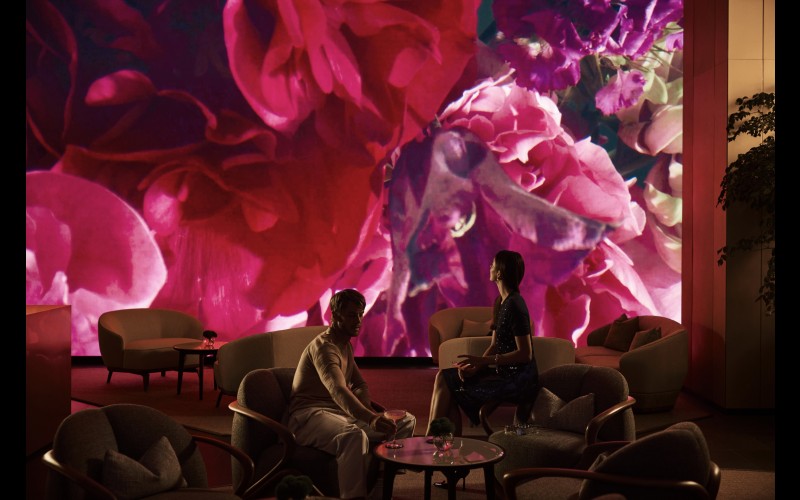 MM 24 Lobby Thomas Hilland Digital Art Wall with Couple